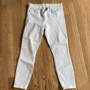 Gap white stretch true skinny ankle Jeans